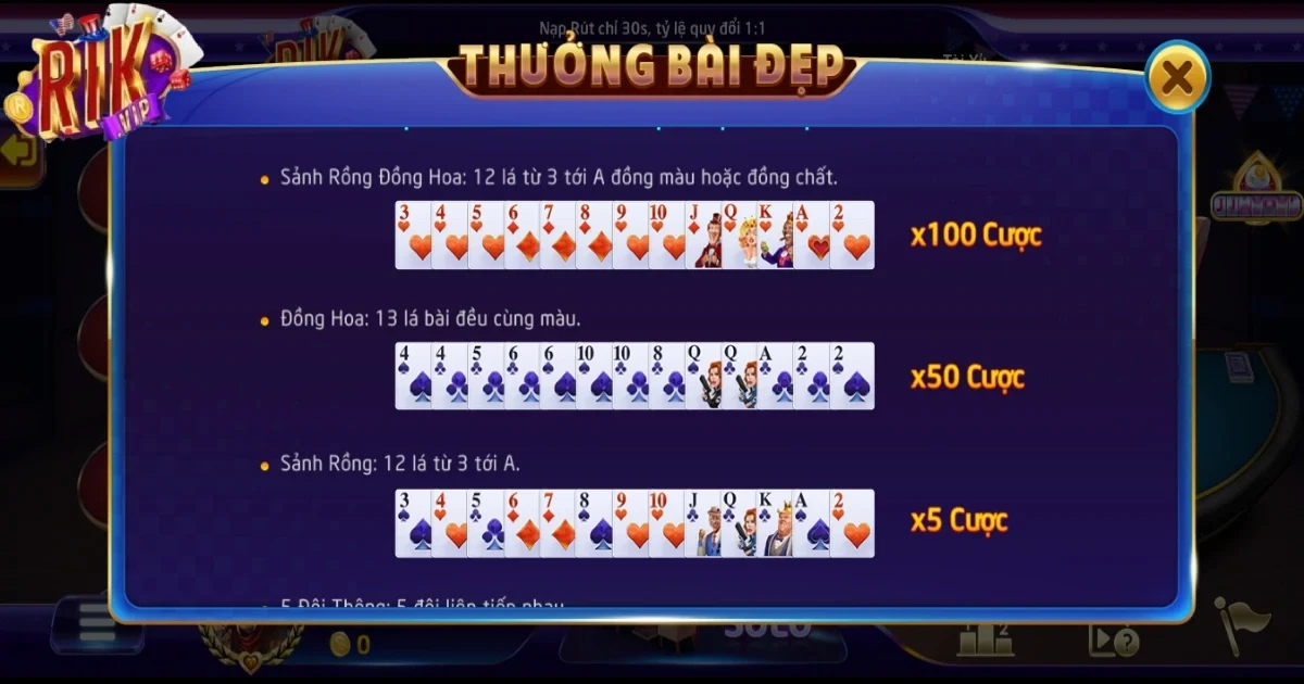 Đôi nét về game bài Tiến Lên RIKVIP